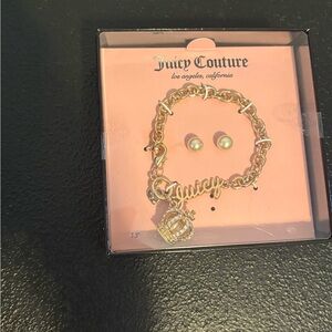 Juicy Couture Gold Bracelet with crown charm
